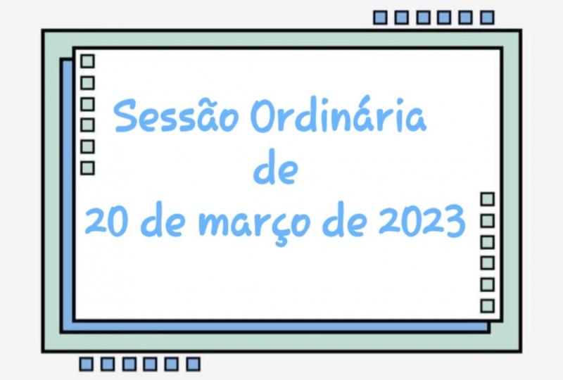 SESSÃO ORDINÁRIA